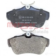 Тормозные колодки дисковые, комплект METZGER 2457 8 5JARLL 995463 1170192 - Изображение 3