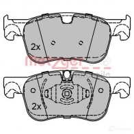 Тормозные колодки дисковые, комплект METZGER 2583 6 25837 996070 1170804