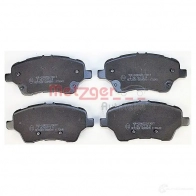 Тормозные колодки дисковые, комплект METZGER 25135 1170640 995911 25 134 - Изображение 2