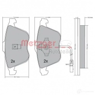 Тормозные колодки дисковые, комплект METZGER 23763 23 762 Audi A6 (C5) 2 Универсал 2.4 170 л.с. 2001 – 2005 1170268
