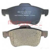 Тормозные колодки дисковые, комплект METZGER 2 4339 1170424 995695 24340 - Изображение 4