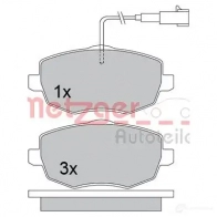 Тормозные колодки дисковые, комплект METZGER 1170634 240 73 995905 BLBVAC - Изображение 1