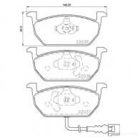 Тормозные колодки дисковые, комплект METZGER 1170828 220 35 Seat Leon (5F1) 3 Хэтчбек 22036