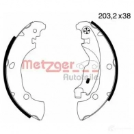 Тормозные колодки METZGER MG 717 1011929 F3 WPYL 4250032415235