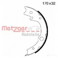 Барабанные колодки METZGER MG 996 1012013 B 4P8L 4250032444068