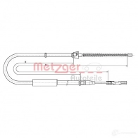 Трос ручника METZGER Audi A2 (8Z0) 1 Хэтчбек 1.4 Tdi 75 л.с. 2000 – 2005 4250032442057 10.7515 6RSUE8 5