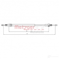 Трос ручника METZGER 10.6776 1 9FEK8 Renault Laguna (K56) 1 Универсал 2.2 dT (K569) 113 л.с. 1996 – 2001 4250032402815