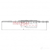 Трос ручника METZGER 11.704 316170 48 994742 TXF5Z