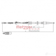 Трос ручника METZGER 31615753 8 BWW3MQ4 11.5753 994627 - Изображение 2
