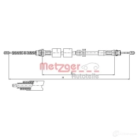 Трос ручника METZGER QFFNU9M Ford Mondeo 1 (FD) 1993 – 1996 11.550 9 11.5507