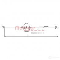Трос ручника METZGER 0E1 LE 4250032442446 Ford Focus 1 Хэтчбек 1.8 Turbo DI / TDDi 90 л.с. 1998 – 2004 10.5360