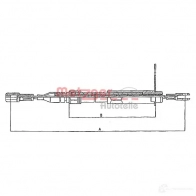 Трос ручника METZGER Mercedes E-Class (W124) 1 Седан 3.0 E 300 Turbo D 4 matic (1233) 147 л.с. 1993 – 1995 10.943 63YKPKW 3160943 8