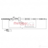 Трос ручника, стояночного тормоза METZGER GVOVK JZ 171551 4250032421533 999161