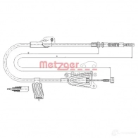 Трос ручника METZGER 5L R1V2 Nissan Almera (N16) 2 Хэтчбек 1.5 90 л.с. 2000 – 2006 4250032427306 17.0124