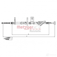 Трос ручника METZGER Suzuki Vitara (FT, GT, ET) 2 Кроссовер 2.0 TD Intercooler AWD (SV 420D) 87 л.с. 1995 – 1998 4250032410018 W1 OTY 17.5021