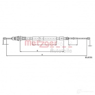 Трос ручника METZGER 10.4715 Citroen C3 1 (FC, PF1) Хэтчбек 1.6 16V 109 л.с. 2002 – 2025 4250032424312 C2DS CD