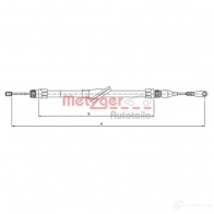 Трос ручника METZGER F77 DR 10.9433 993602 4250032403966