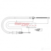 Трос ручника METZGER 11.6676 E HKO09E 4250032407261 994720