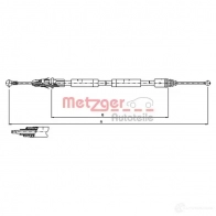 Трос ручника METZGER W6 YR107 4250032424152 11.6805 Opel Vivaro (A) 1 Автобус 1.9 DTI (F7) 101 л.с. 2001 – 2025
