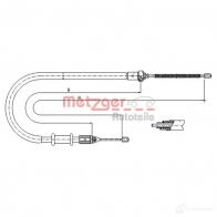 Трос ручника METZGER BH P3D Renault Kangoo (FC) 1 Фургон 1.9 dTi (FC0U) 80 л.с. 2000 – 2025 11.6675 4250032407254