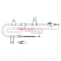 Трос ручника METZGER 17.2543 4250032460068 LGI 4A Hyundai Getz (TB) 1 Хэтчбек 1.1 67 л.с. 2005 – 2009
