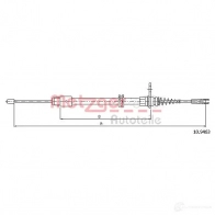 Трос ручника METZGER 4250032534691 IW6F SFW 993616 10.9463