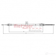 Трос ручника METZGER 4250032507015 2TVZG9 J 17.0008 Nissan Note (E11) 1 Хэтчбек 1.5 dCi 68 л.с. 2006 – 2012