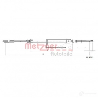 Трос ручника METZGER BES9 B 10.4611 993315 4250032421380