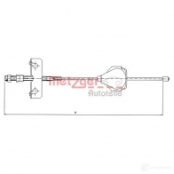 Трос ручника METZGER 11.5513 4250032441968 64OT J Ford Mondeo 3 (GE, B5Y) Хэтчбек 2.0 TDCi 130 л.с. 2001 – 2007