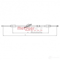 Трос ручника METZGER Mercedes E-Class (S211) 3 Универсал 1.8 E 200 T Kompressor (2142) 163 л.с. 2003 – 2009 10.9445 8A AH4Y 4250032436285