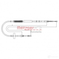 Трос ручника METZGER 10.7537 YVKWWH B Audi A4 (B7) 3 Универсал 1.9 Tdi 116 л.с. 2004 – 2008 4250032436537
