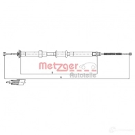 Трос ручника METZGER ZR9 OG Fiat Panda (169) 2 Хэтчбек 1.2 60 л.с. 2003 – 2024 12.0702 4250032427931