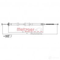 Трос ручника METZGER 996255 LS WTOV 12.0724 4250032462307 - Изображение 5