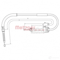 Трос ручника METZGER Mini Cooper 10.4305 10.43 01 BX55I
