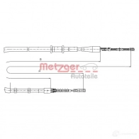 Трос ручника METZGER Audi 80 10.7503 RM 4MKK 4250032403454