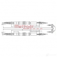 Трос ручника METZGER 82NVX0B Opel Astra (G) 2 Хэтчбек 2.2 DTI (F08. F48) 125 л.с. 2002 – 2005 3161585 88 11.5858