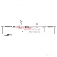 Трос ручника METZGER 17.1482 JHU LKO Toyota Avensis 4250032410346