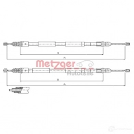 Трос ручника METZGER 1 LWB0 11.6771 Renault Espace 4250032442637