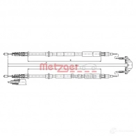 Трос ручника METZGER 11.5950 H FR9R 994687 4250032425937