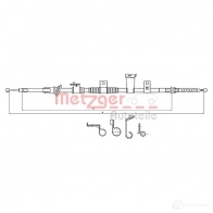 Трос ручника METZGER 4250032678944 Mitsubishi ASX 1 (GA, XA) Кроссовер 1.6 MIVEC 117 л.с. 2010 – 2025 CWX D3 17.2300