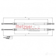 Трос ручника METZGER 11.6796 4250032450250 CY UWTDJ Renault Espace