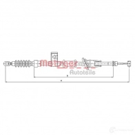 Трос ручника METZGER 10.8221 4250032403782 Volvo V40 1 (645) Универсал 2.0 140 л.с. 1995 – 1999 MP F72UK