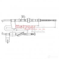 Трос ручника METZGER 4250032409814 17.4017 Honda 035 A886