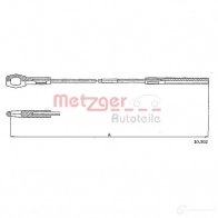Трос сцепления METZGER 4250032400675 10.302 993232 Q A3VF