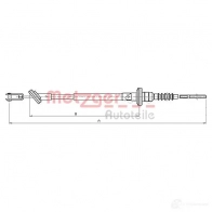 Трос сцепления METZGER 999267 18.3500 S UO3774 4250032437169