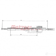 Трос сцепления METZGER 11.2433 4250032405342 I6LASD H 994535