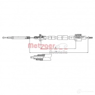 Трос сцепления METZGER 3VZD 16Y 4250032405359 112435 Ford Mondeo 1 (FD) 1993 – 1996