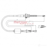 Трос сцепления METZGER 18.2522 J LIIJVR Hyundai 4250032437152