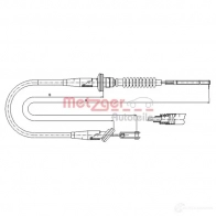 Трос сцепления METZGER 11.2537 73W6J 9 994543 4250032409685