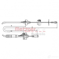 Трос сцепления METZGER 11.2148 P4NJ2 0D 4250032405014 994516